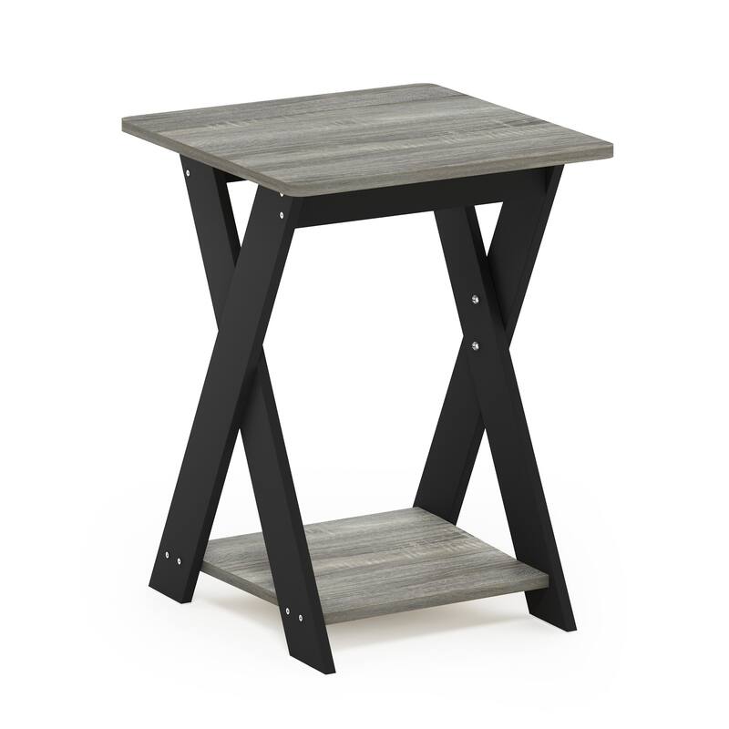 Furinno Modern Simplistic Criss-Crossed End Table