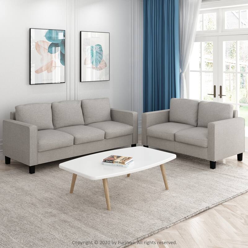 Furinno Bayonne Modern Upholstered 3-seater Sofa