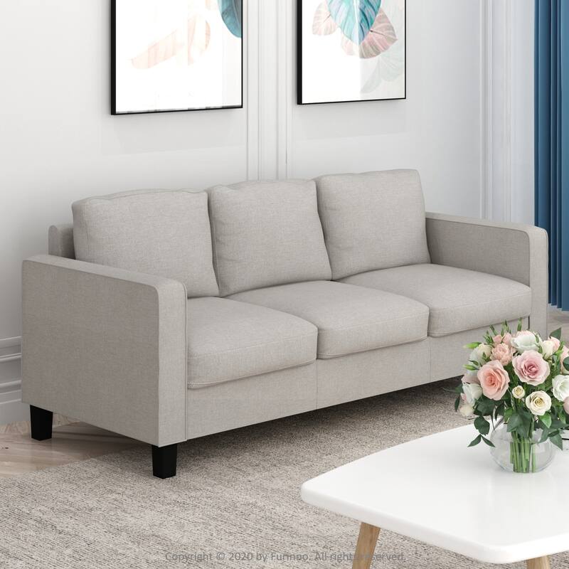 Furinno Bayonne Modern Upholstered 3-seater Sofa