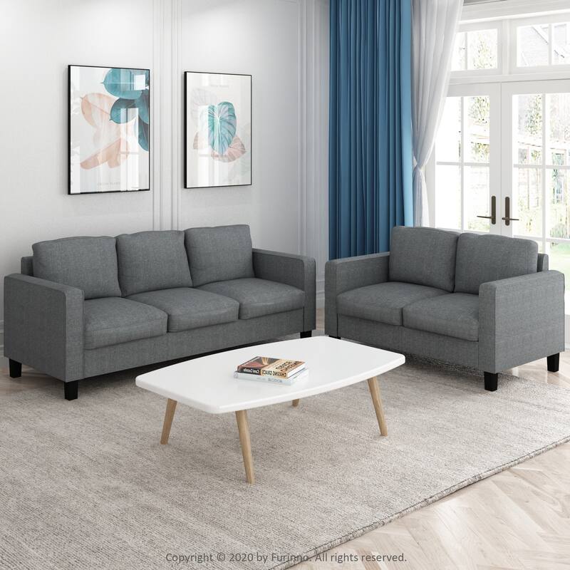 Furinno Bayonne Modern Upholstered 3-seater Sofa