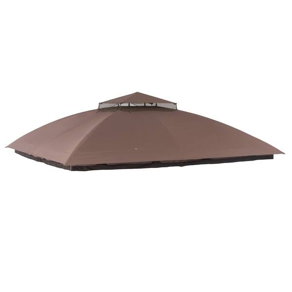 Sunjoy Replacement Canopy for Malibu Gazebo (10'X12') LGZ215PSTB