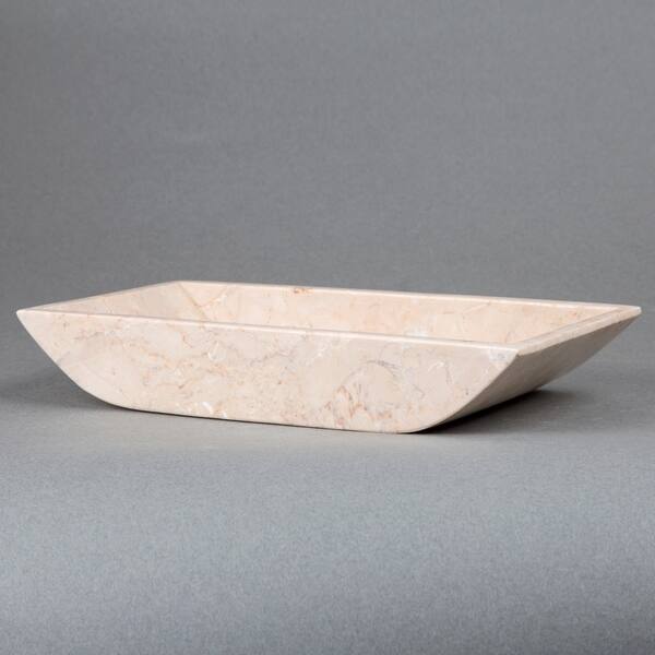 Shop Creative Home Champagne Marble Boat Shaped Vanity Tray Beige Overstock 30915744