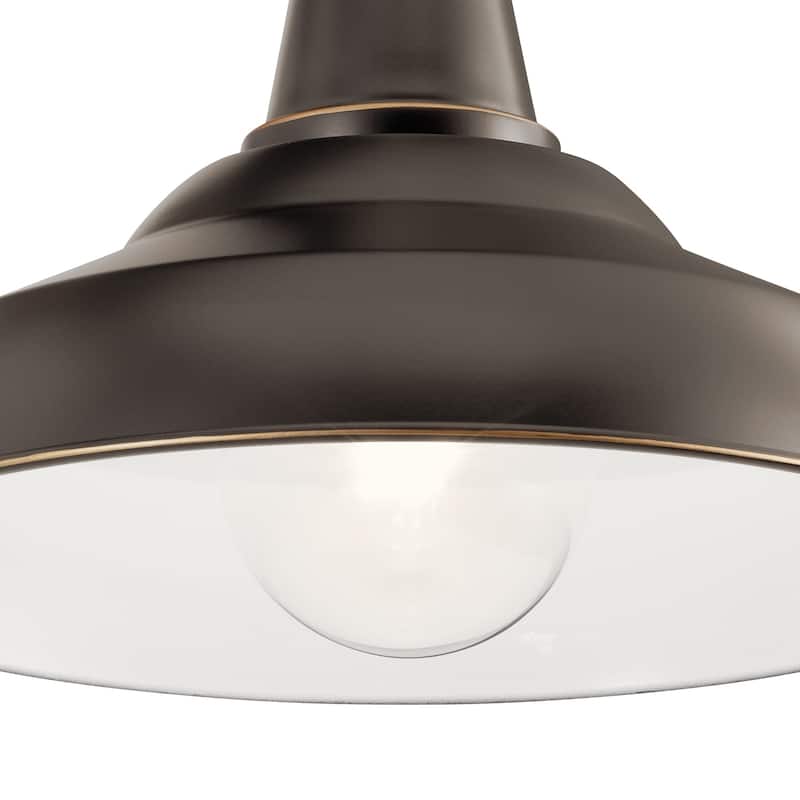 Kichler Lighting Pier 1-Light Outdoor Wall Light Olde Bronze - Olde Bronze - Olde Bronze