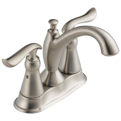 Delta Linden Two Handle Tract-Pack Centerset Bathroom Faucet Stainless (2594-SSTP-DST)