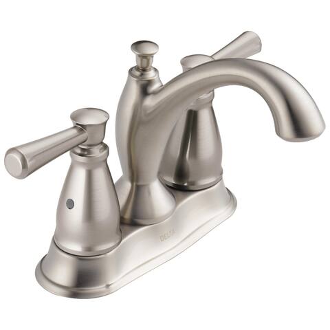 Delta Linden Two Handle Tract-Pack Centerset Bathroom Faucet Stainless (2593-SSTP-DST)