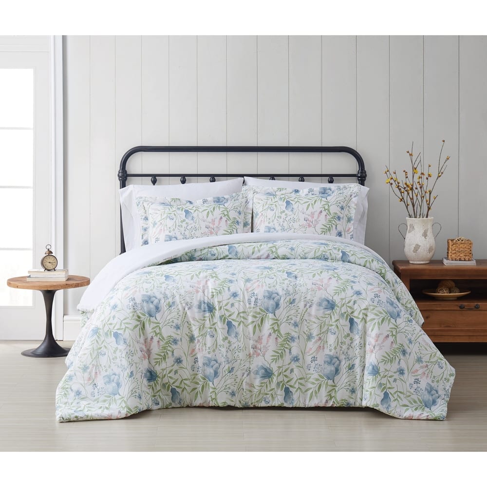 Cottage Classics Field Floral 3 Piece Comforter Set