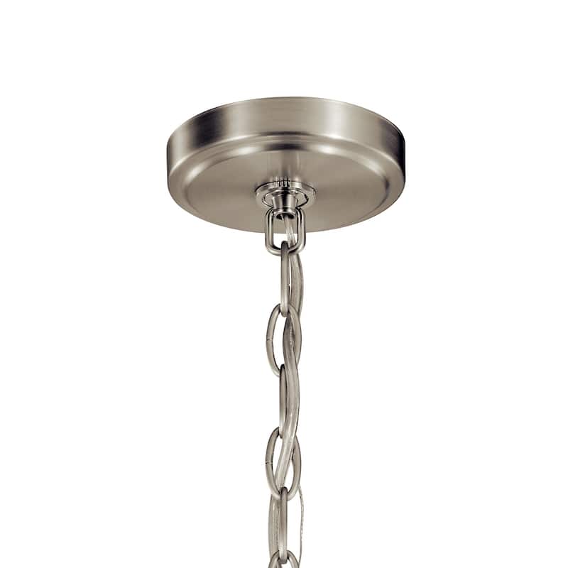 Kichler Lighting Tula 3-Light Semi Flush Chandelier Brushed Nickel