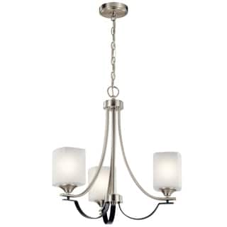Kichler Lighting Tula 3-Light Semi Flush Chandelier Brushed Nickel
