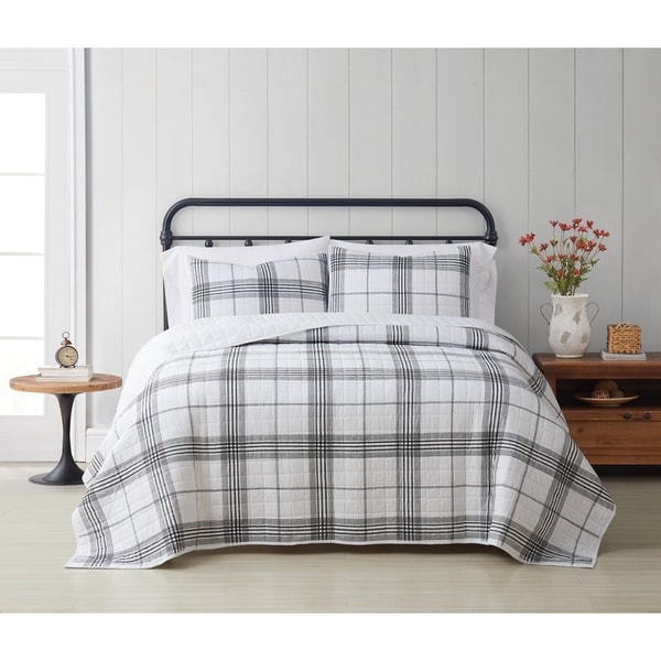 Cottage Classics Cottage Plaid 3 Piece Quilt Set. Opens flyout.