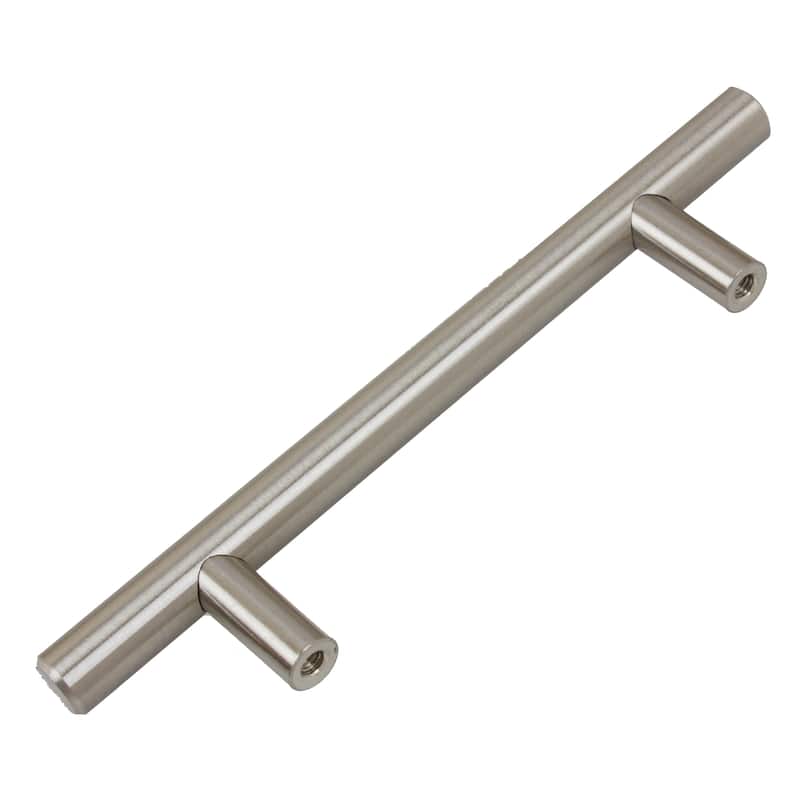 GlideRite 5-Pack 3-3/4 in. Center Stainless Steel Cabinet Bar Pulls - Stainless Steel