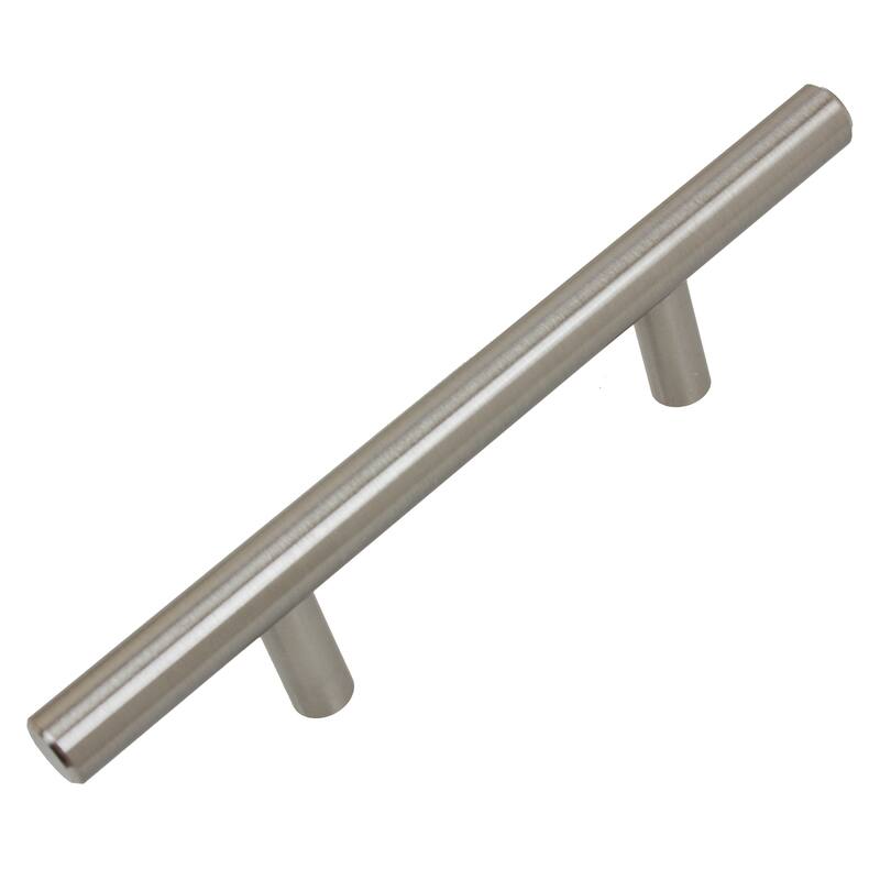 GlideRite 5-Pack 3 in. Center Stainless Steel Cabinet Bar Pulls - Stainless Steel
