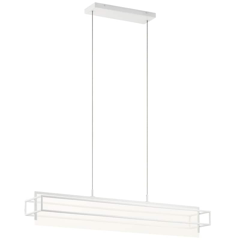 elan Vega LED Linear Chandelier White