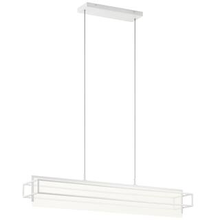 elan Vega LED Linear Chandelier White