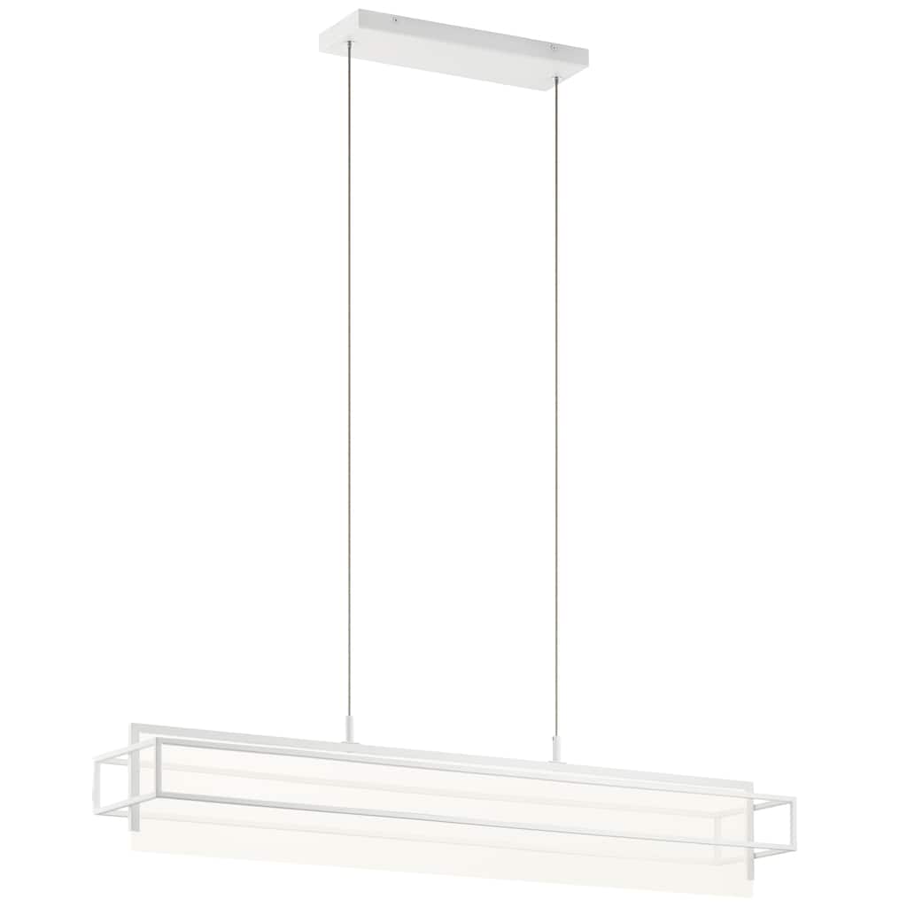 elan Vega LED Linear Chandelier White