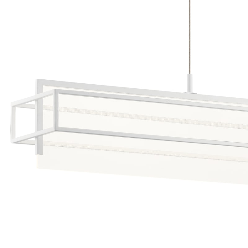 elan Vega LED Linear Chandelier White