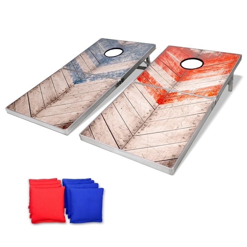 New York Giants Field Cornhole Boards