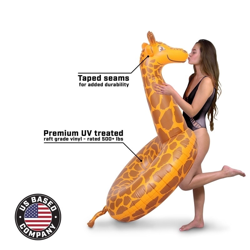 GoFloats Stretch the Giraffe Party Tube Inflatable Raft