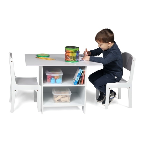 child's activity desk and chair