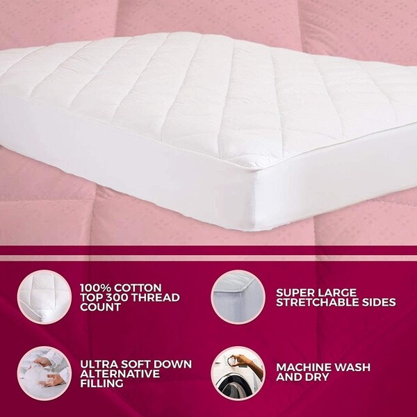 2 QTY QUEEN SIZE MATTRESS COVER Extra Soft Plastic Fitted Protector Waterproof 