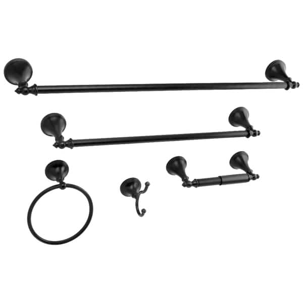 Naples 18-Inch and 24-Inch Towel Bar Bathroom Accessory Set in Black - On  Sale - Bed Bath & Beyond - 30918506