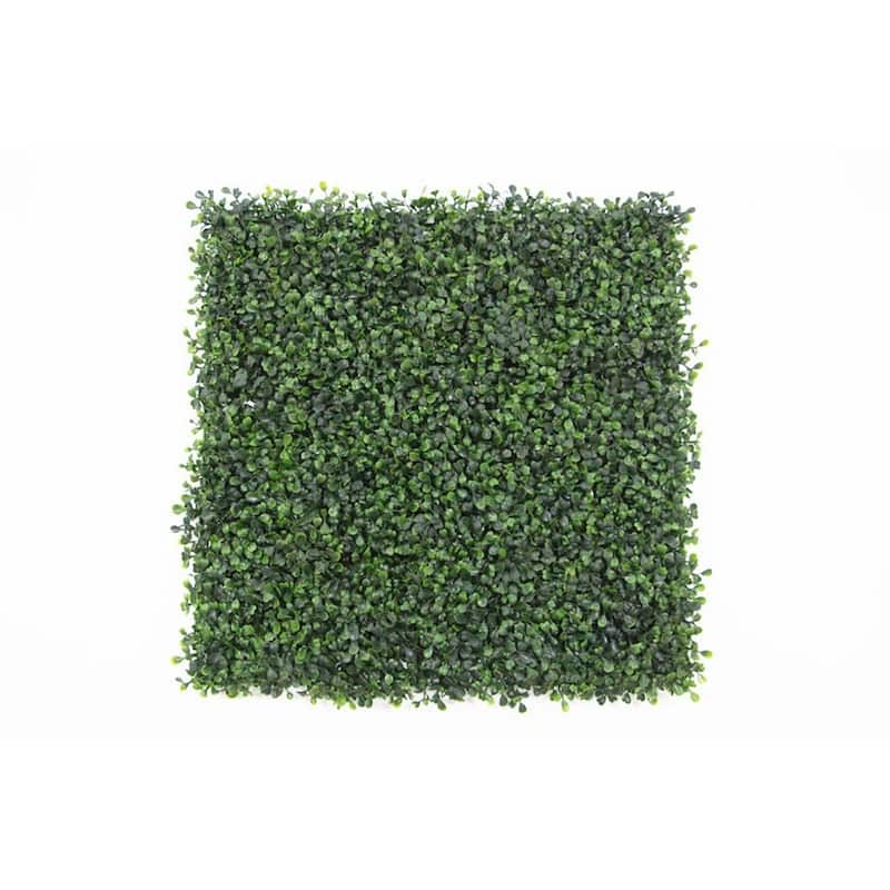 Artificial Boxwood Hedge Greenery Panels (Set of 12) - 5Box