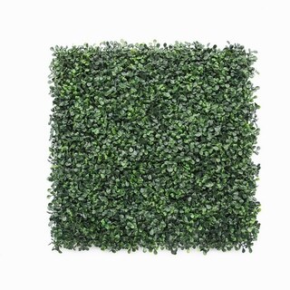 Artificial Boxwood Hedge Greenery Panels (Set of 12)