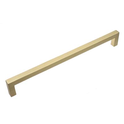 GlideRite 5-Pack 8-3/4 in. Center Satin Gold Solid Square Bar Pulls - Satin Gold