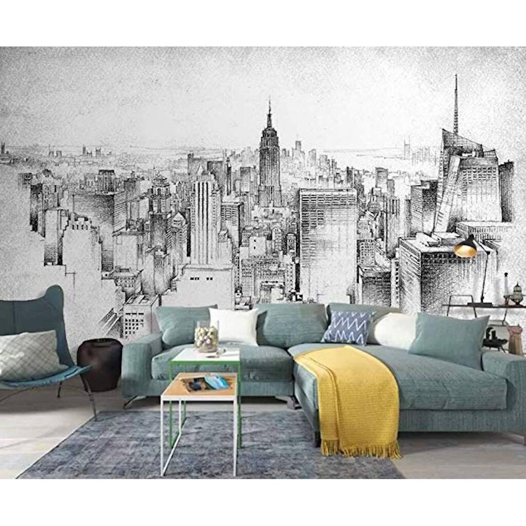 GK Wall Design Skyscraper Monochrome City Wallpaper