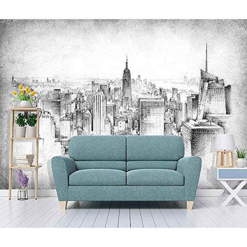 GK Wall Design Skyscraper Monochrome City Wallpaper