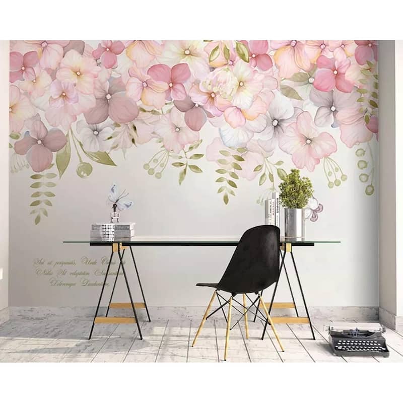 GK Wall Design Hydrangea Flower Pink Blossom Wallpaper