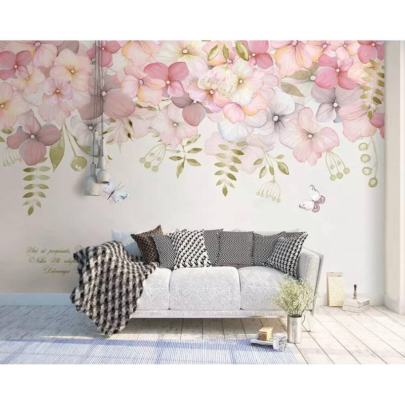 GK Wall Design Hydrangea Flower Pink Blossom Wallpaper