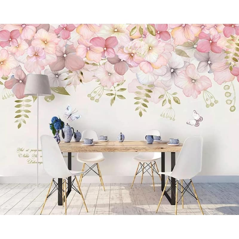 GK Wall Design Hydrangea Flower Pink Blossom Wallpaper