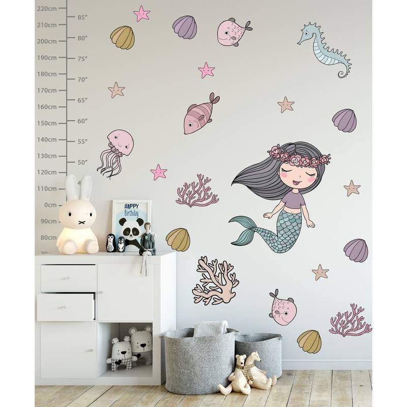 Mermaid Ariel Removable Wall Decal