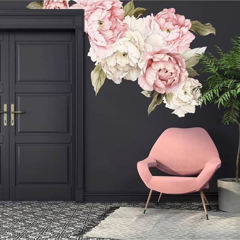20 Piece Peonies Wall Decal Set