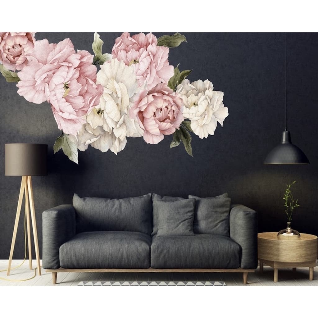 20 Piece Peonies Wall Decal Set