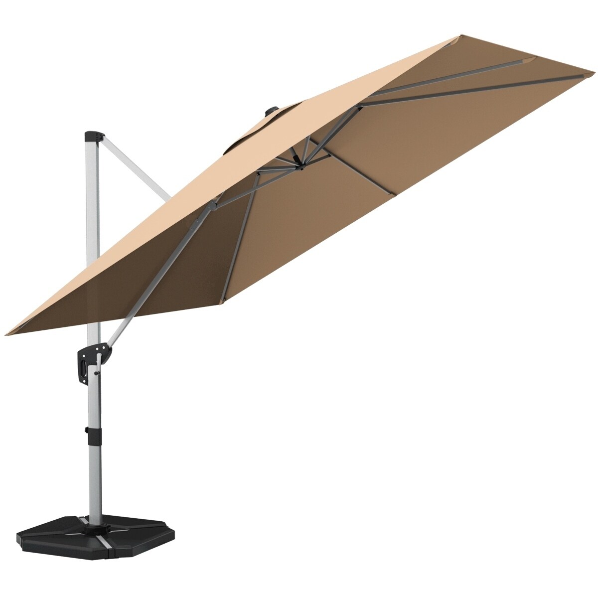 Shop Black Friday Deals On 10 Market Umbrella Outdoor Patio Square Offset With Base Overstock 30920407