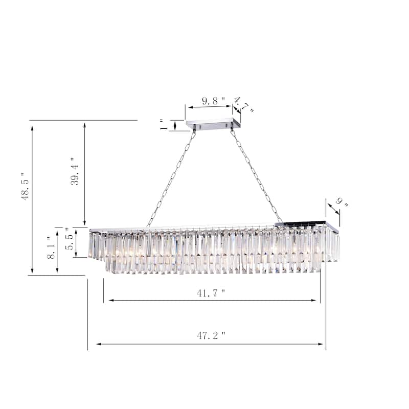 Kratos 8-Light Kitchen Island Pendant