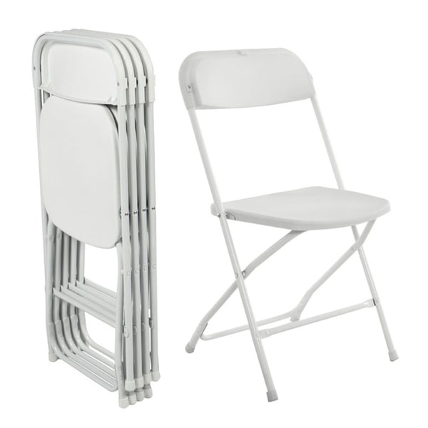 Folding Plastic Chairs 330lbs Capacity for Commercial Wedding Party Set of 5. Opens flyout.