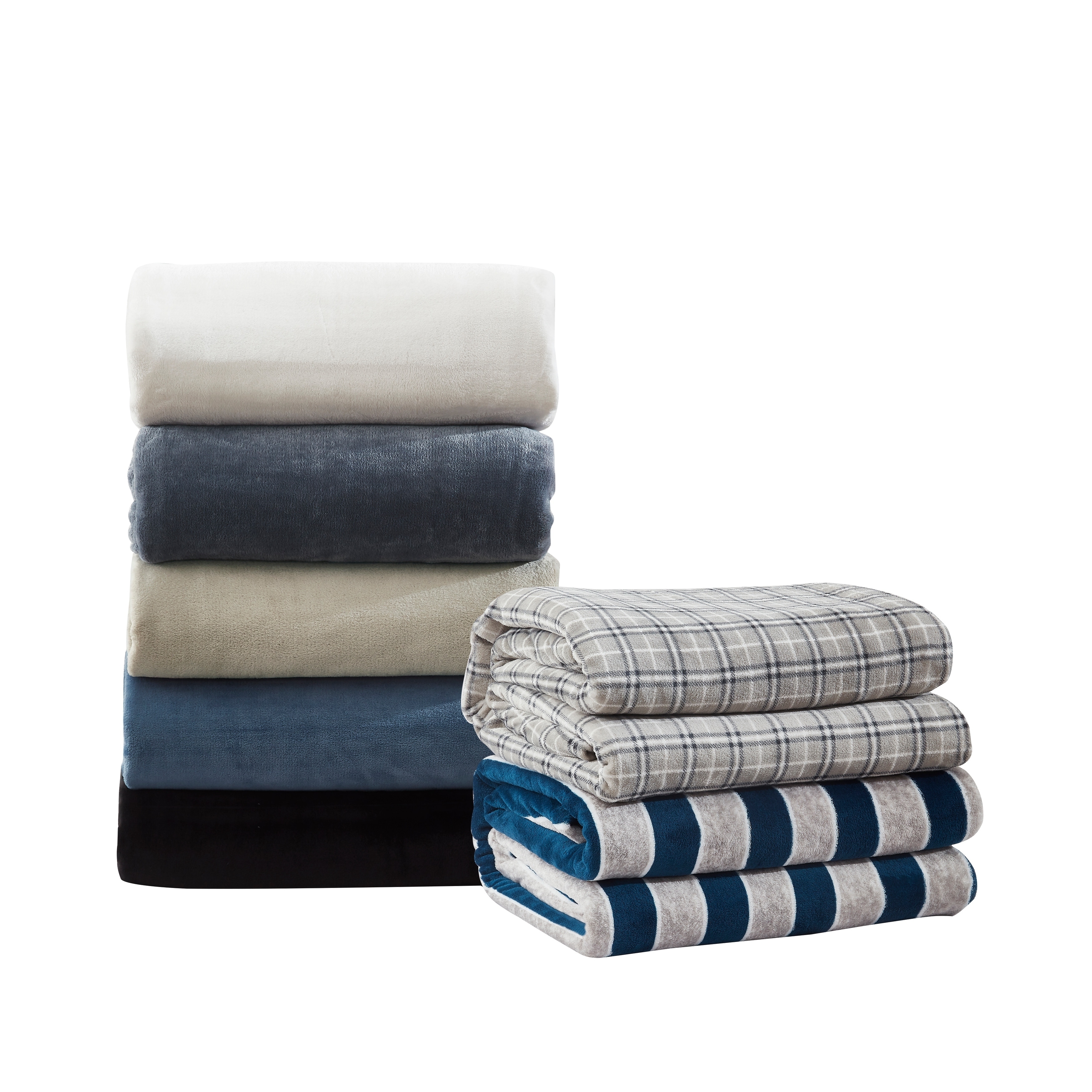 Warm and Cozy Super Plush Flannel Fleece Sheet Set - Full - Black