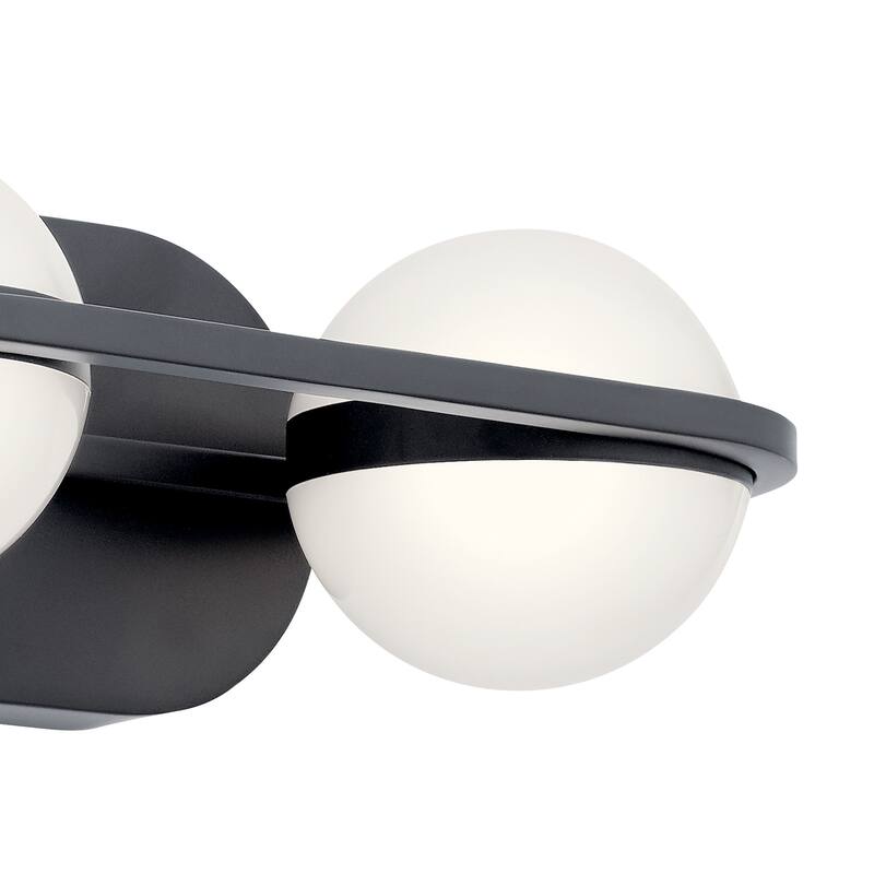 elan Brettin Collection 2-Light LED Vanity Light Matte Black