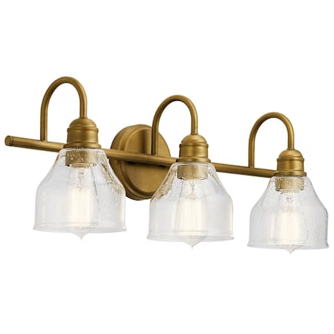 Copper Grove Grandi 3-light Natural Brass Vanity Light