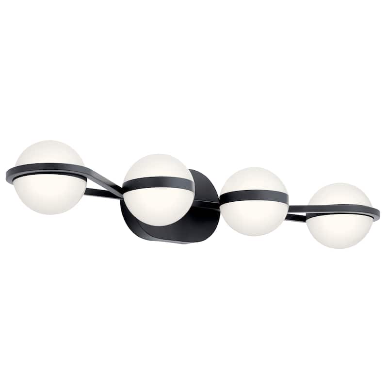 elan Brettin Collection 4-Light LED Vanity Light Matte Black