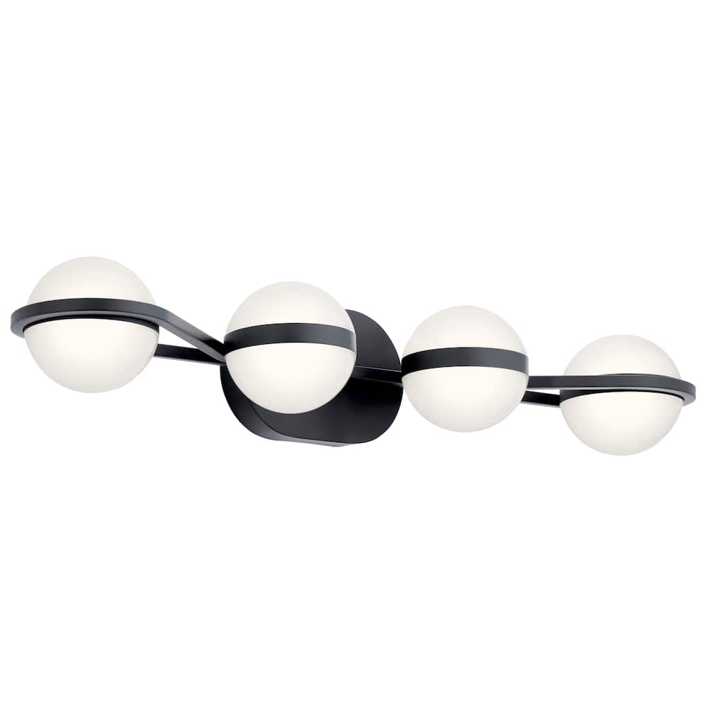 elan Brettin Collection 4-Light LED Vanity Light Matte Black