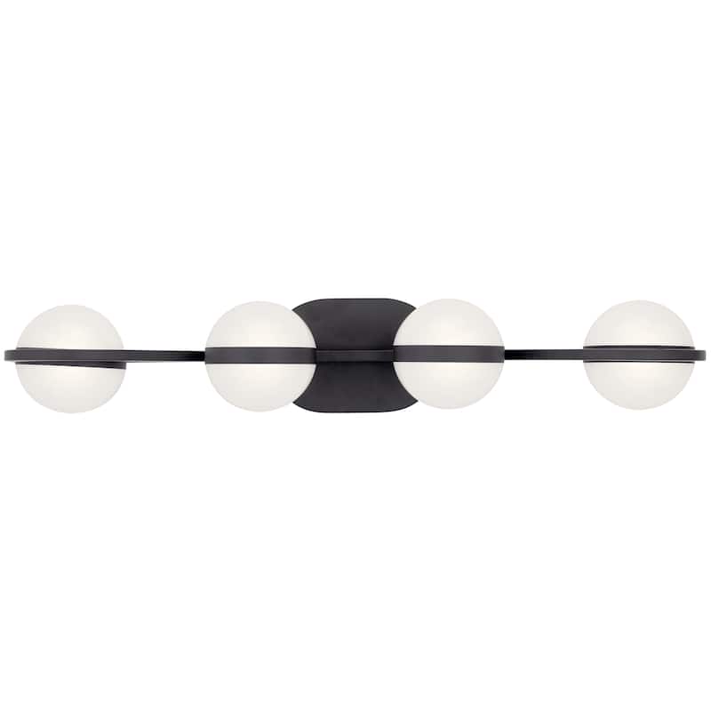 elan Brettin Collection 4-Light LED Vanity Light Matte Black