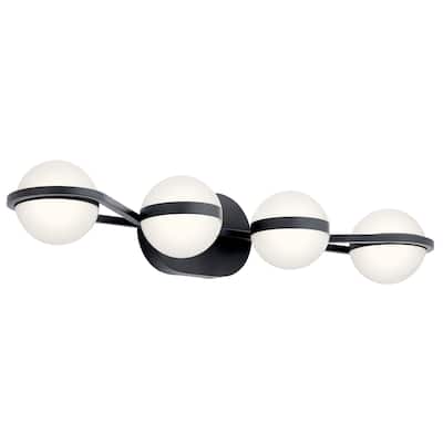 elan Brettin Collection 4-Light LED Vanity Light Matte Black