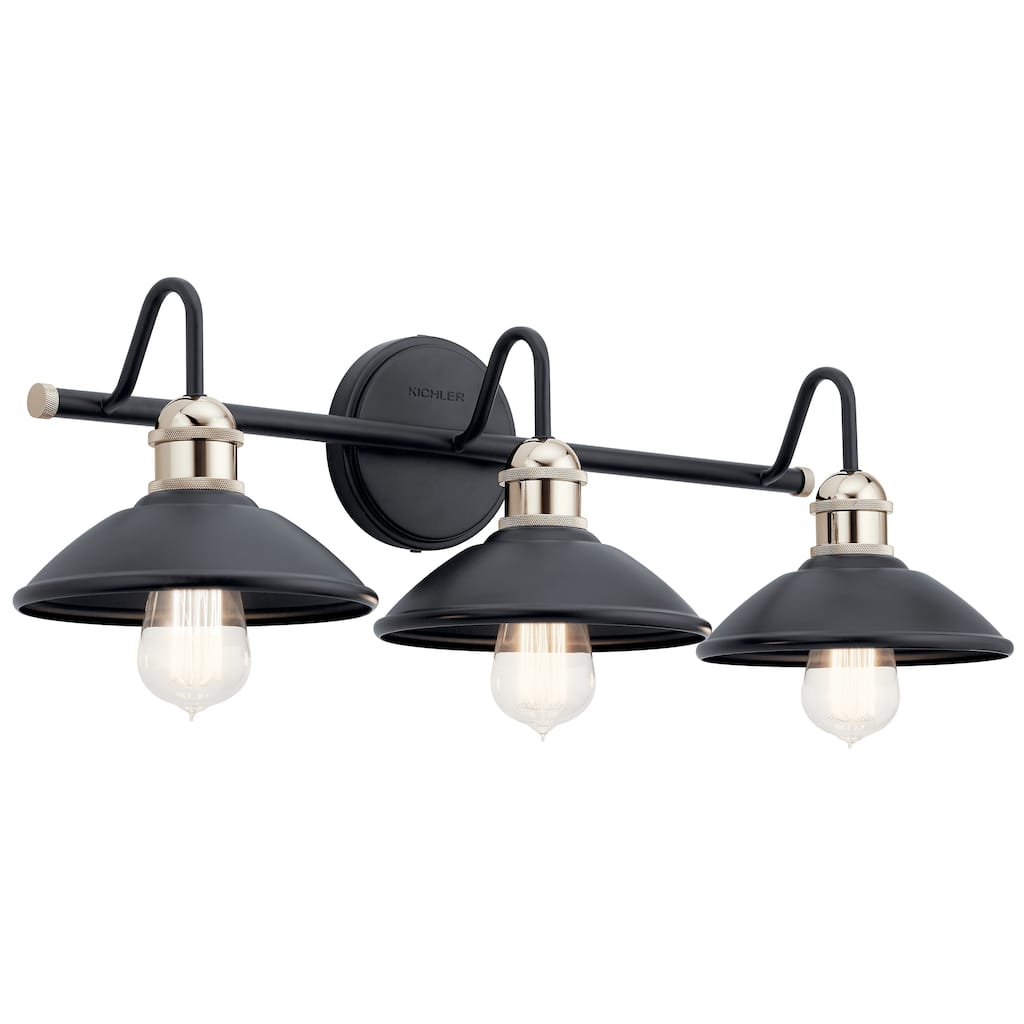 Kichler Lighting Clyde 3-Light Vanity Light Black