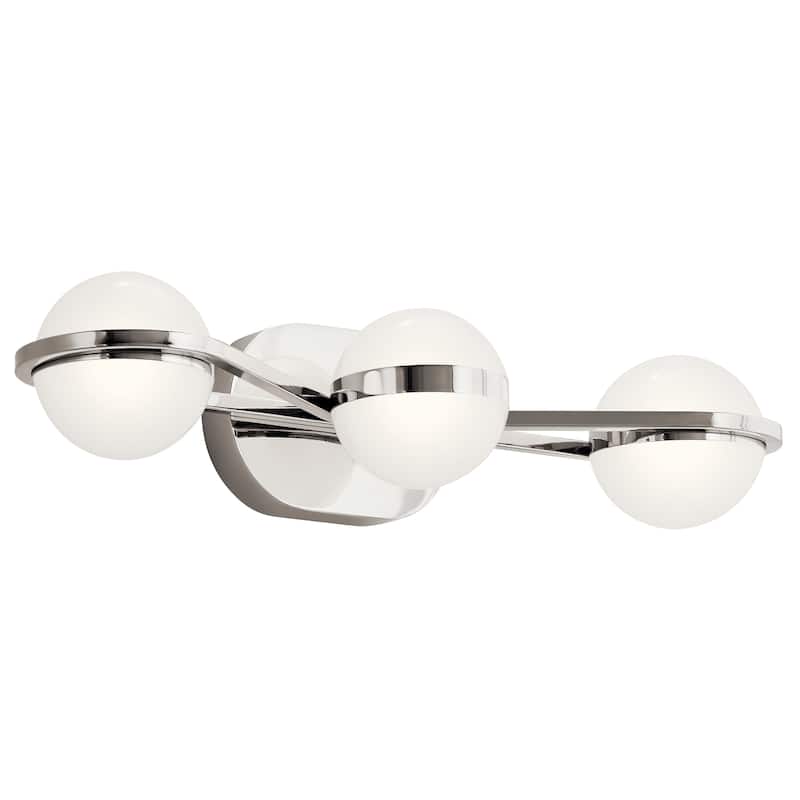 elan Brettin Collection 3-Light LED Vanity Light Polished Nickel
