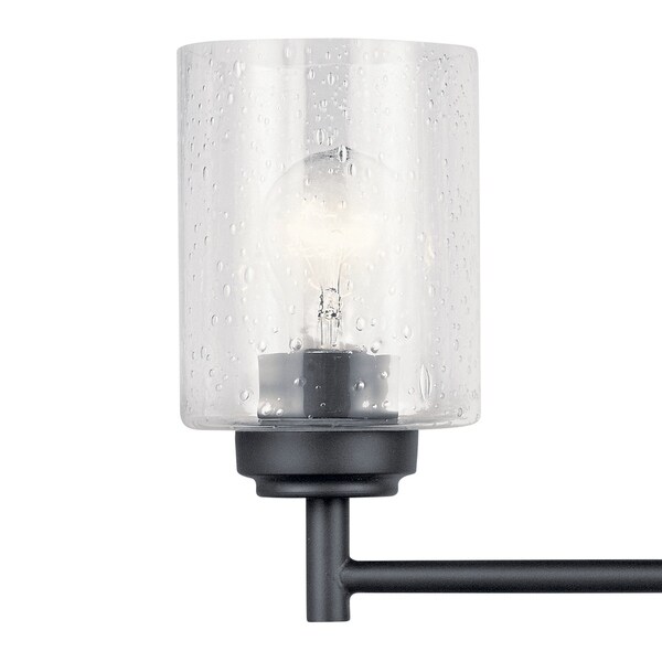 black 4 bulb vanity light