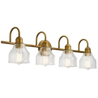 Kichler Lighting Avery 4-Light Vanity Light Natural Brass
