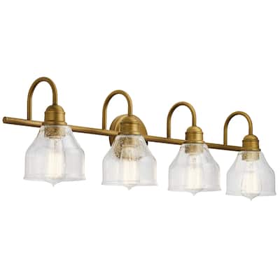 Kichler Lighting Avery 4-Light Vanity Light Natural Brass
